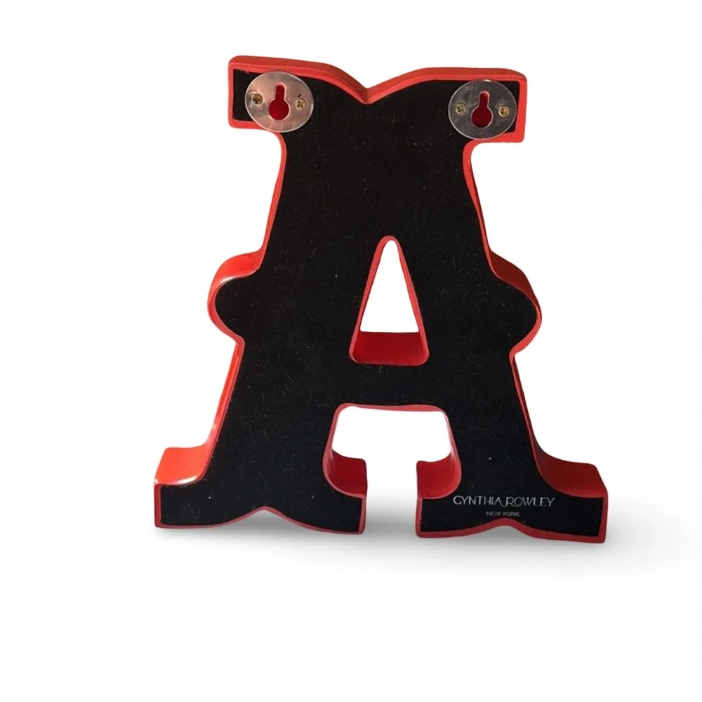 ~BUNDLE ONLY~7 1/2” Red Decorative Letter A Wall Hanging